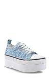 Zigi Koralay Embellished Platform Sneaker In Blue/multi