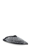 Zigi Lilla Crystal Embellished Pointed Toe Mule In Black Multi