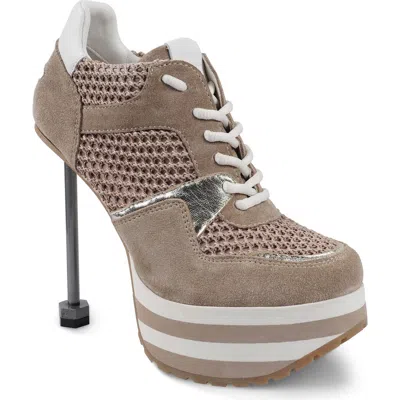 Zigi Lively Platform Sneaker Pump In Neutral