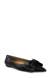 Zigi Manelik Pointed Toe Flat In Black