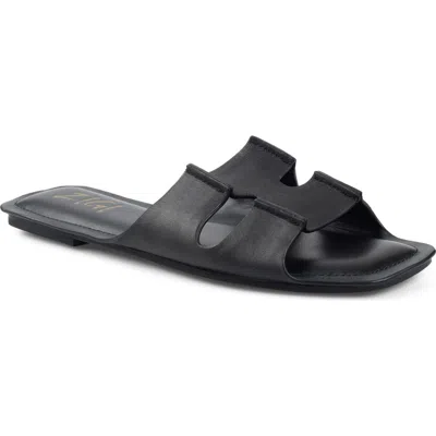 Zigi Marcie Slide Sandal In Black Leather