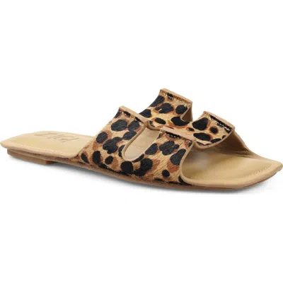 Zigi Marcie Slide Sandal In Leopard Calf Hair