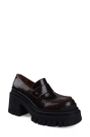 Zigi Orlana Platform Loafer In Brown