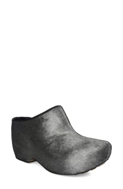 Zigi Osmary Genuine Calf Hair Clog In Gray