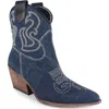 Zigi Paula Bootie In Blue Denim