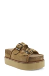 Zigi Platform Sandal In Brown