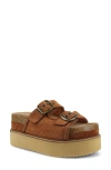 Zigi Platform Sandal In Brown