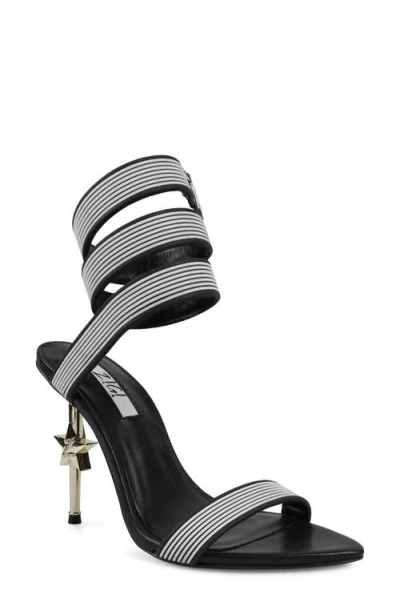 Zigi Player Ankle Strap Sandal In Black