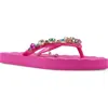 Zigi Quentin Flip Flop In Fuchsia