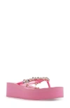 Zigi Quigley Platform Flip Flop In Pink