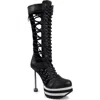 Zigi Ripped Platform Boot In Black