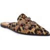 Zigi Rous Genuine Calf Hair Mule In Leopard Calf Hair