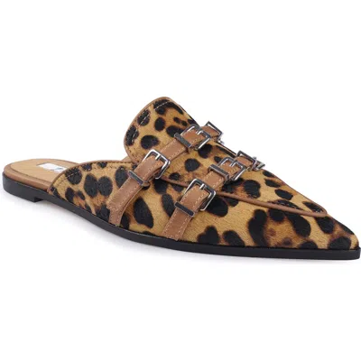 Zigi Rous Genuine Calf Hair Mule In Leopard Calf Hair