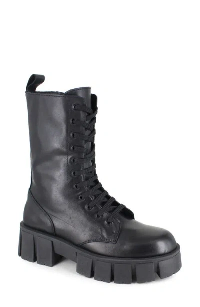 Zigi Shainel Waterproof Combat Boot In Black