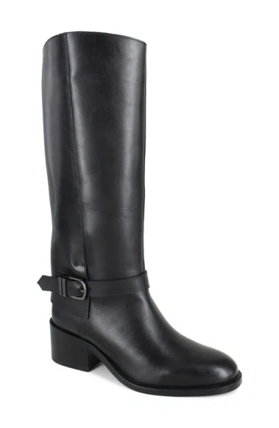 Zigi Simeon Knee High Riding Boot In Black