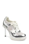 Zigi Stiletto Platform Pump In Silver