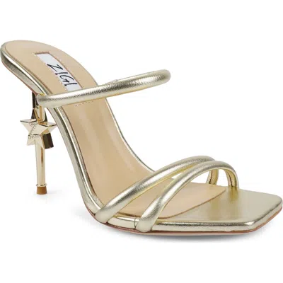 Zigi Strappy Stiletto Sandal In Gold