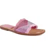 Zigi Tamy Rhinestone Slide Sandal In Pink Denim