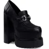 Zigi Thai Platform Bit Loafer Pump In Black
