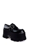Zigi Xiomara Platform Monk Strap Shoe In Black
