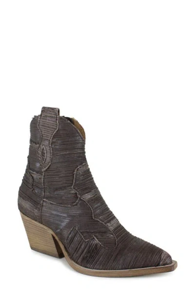 Zigi Yuliana Western Boot In Taupe Leather