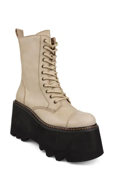 Ziginy Raiza Platform Bootie In Beige
