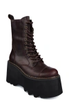 Ziginy Raiza Platform Bootie In Brown