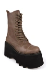 Ziginy Raiza Platform Bootie In Grey