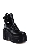 Ziginy Romina Studded Lug Platform Bootie In Black