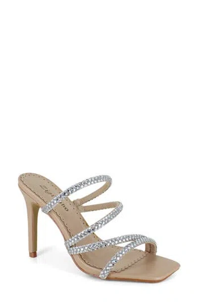 Zigisoho Rhinestone Strap Stiletto Sandal