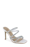 Zigisoho Rhinestone Strap Stiletto Sandal