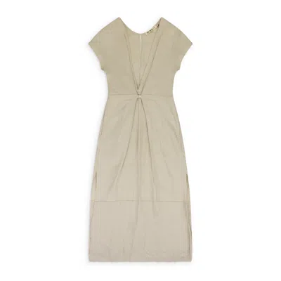 Zii Ropa Grey Oly Formal Dress In Neutral