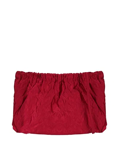 Zilla Satin Pillow Bag In Red