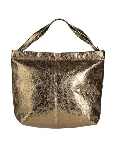 Zilla Woman Handbag Gold Size - Leather In Burgundy