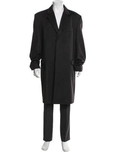 Pre-owned Zilli Cashmere Overcoat In Gray