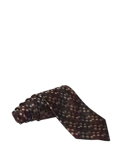 Zilli Diamond-grid Silk Tie