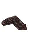 Zilli Diamond Grid Silk Tie In Multi