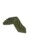 Zilli Diamond-pattern Silk Tie In Blue
