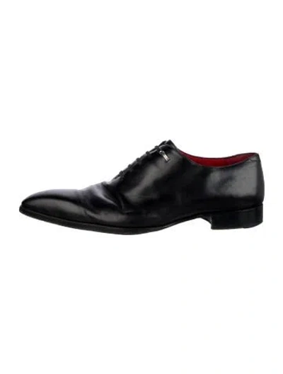 Pre-owned Zilli Leather Oxfords In Black