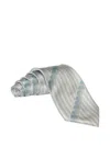 Zilli Linear Swirl Silk Ties (pack Of Two) In Gray