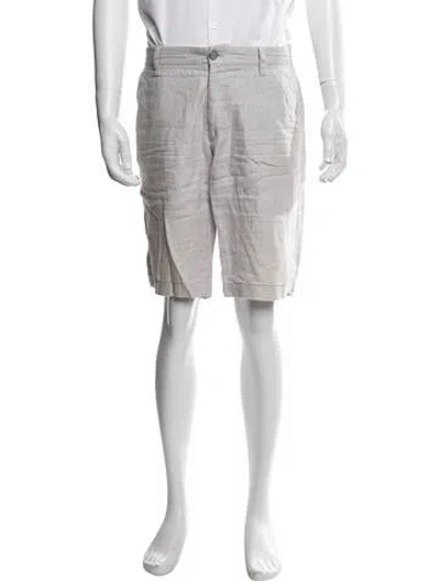 Pre-owned Zilli Linen Chino Shorts In Grey