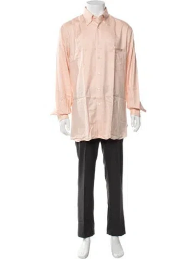Pre-owned Zilli Long Sleeve Dress Shirt In Pink