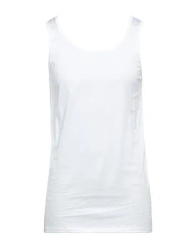 Zilli Man Tank Top White Size 3xl Cotton