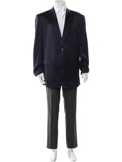 Pre-owned Zilli Overcoat In Blue