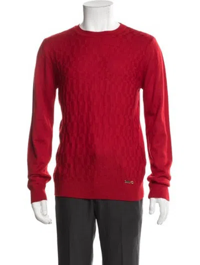 Pre-owned Zilli Patterned Crew Neck Pullover In Red