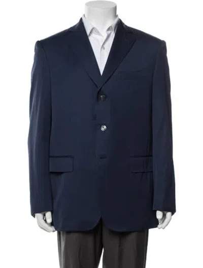 Pre-owned Zilli Silk Jacket In Blue