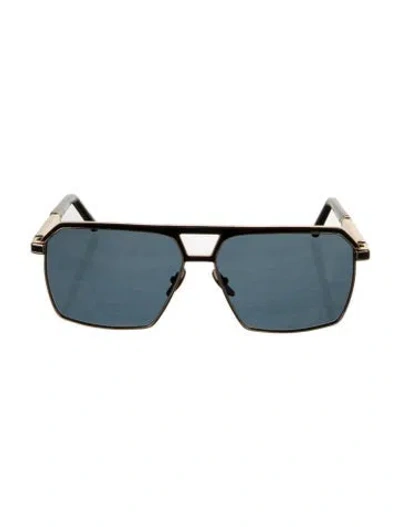 Pre-owned Zilli Square Tinted Sunglasses In Black