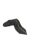 Zilli Stripe-pattern Tie In Gray