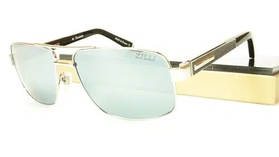 Pre-owned Zilli Sunglasses Polarized Hand Made Acetate Titanium Black France Zi 65001 C02