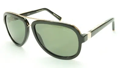 Pre-owned Zilli Sunglasses Polarized Hand Made Acetate Titanium Black France Zi 65003 C01